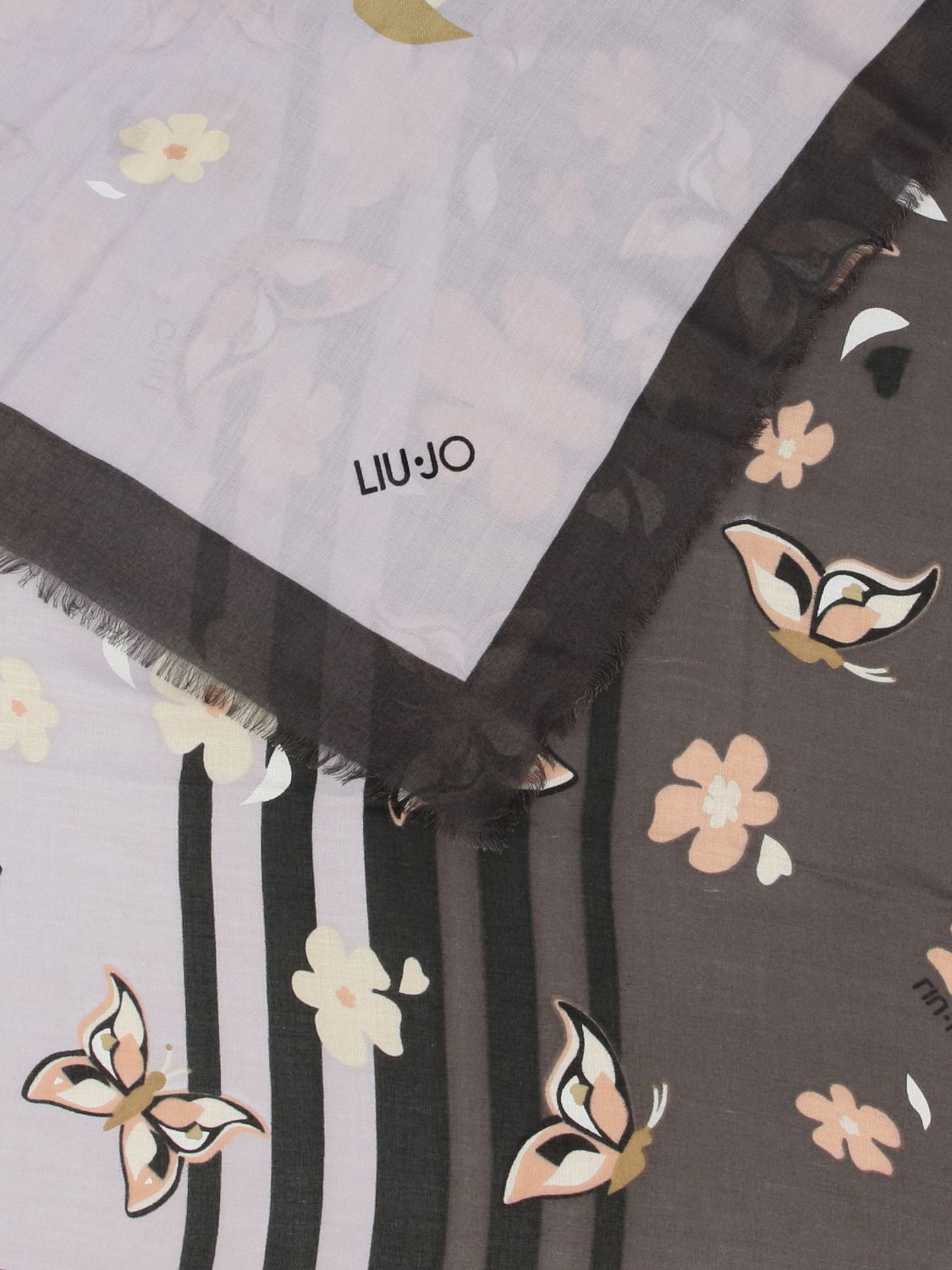 Liu Jo Outlet: floral patterned scarf | Neck Scarf Liu Jo Women Brown ...