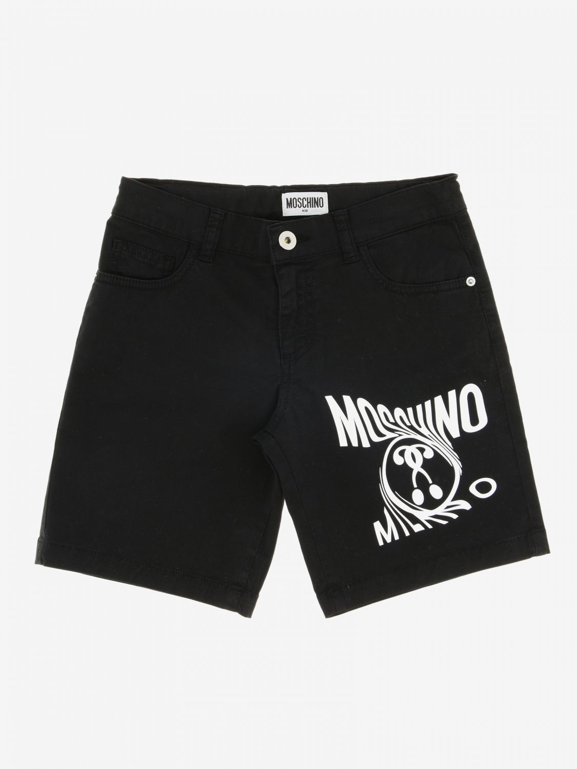black moschino shorts