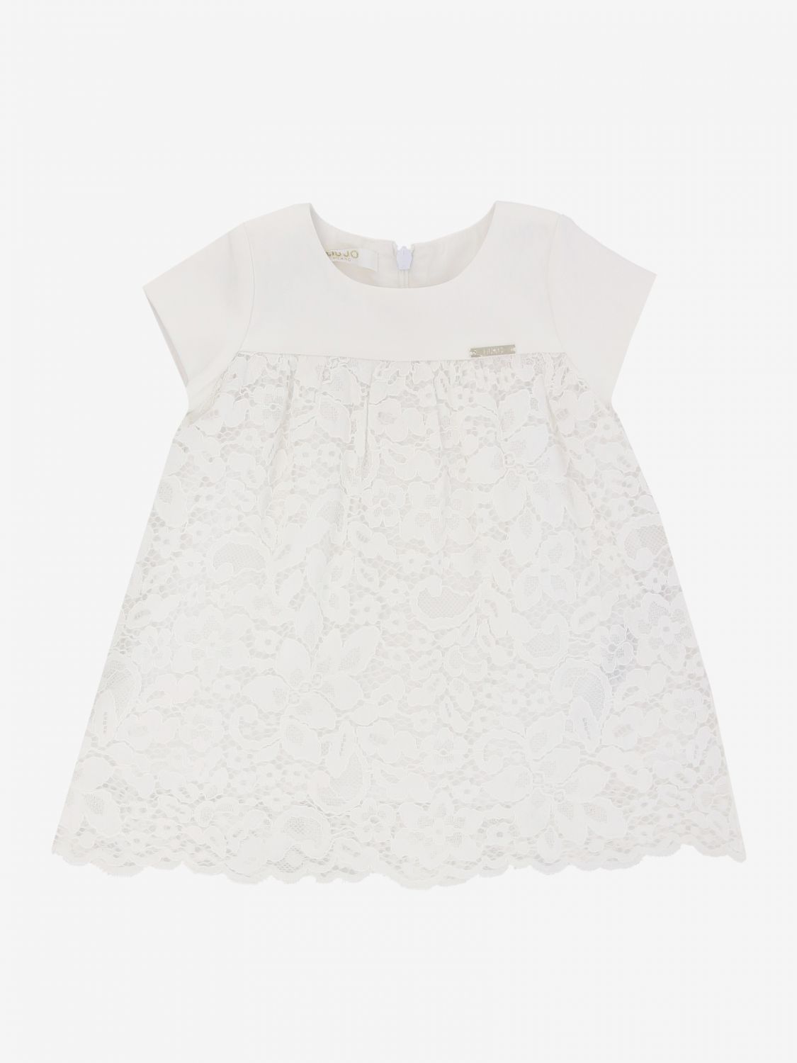 Liu Jo Outlet: dress in floral lace - White | Liu Jo dress HA0070 ...