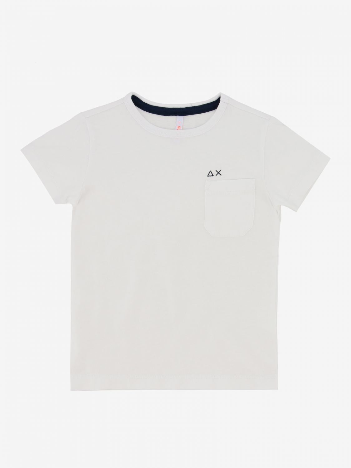 Short-sleeved Sun 68 t-shirt with logo 