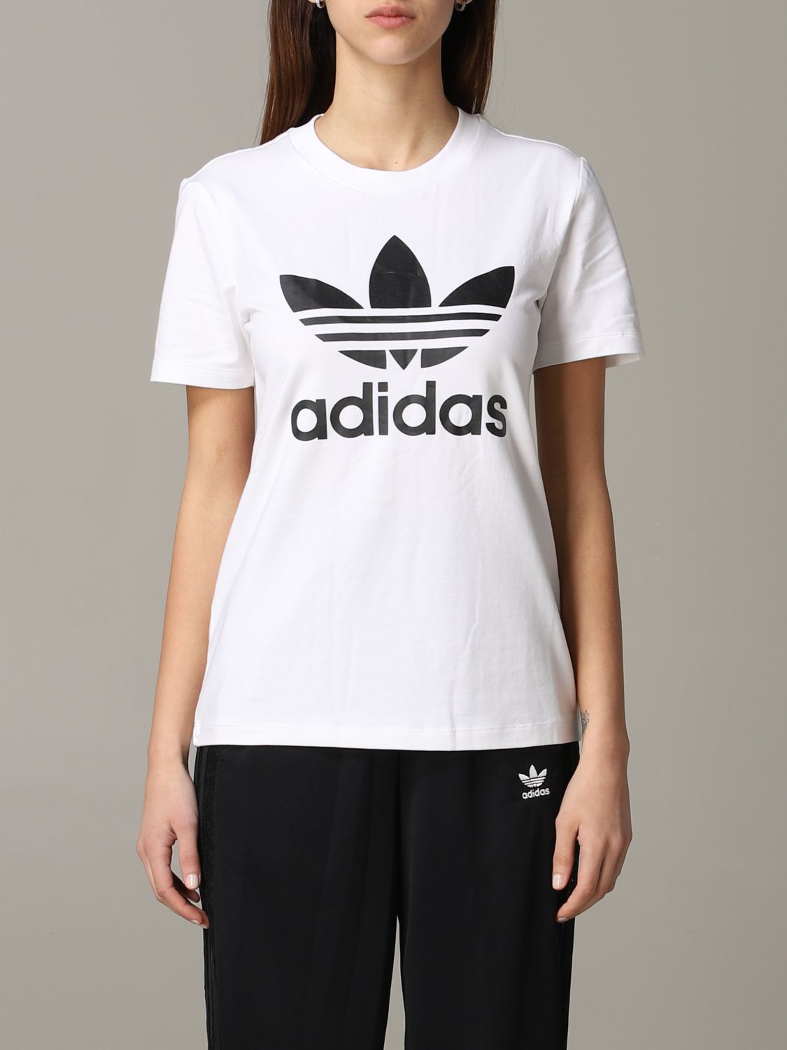 ladies white adidas t shirt