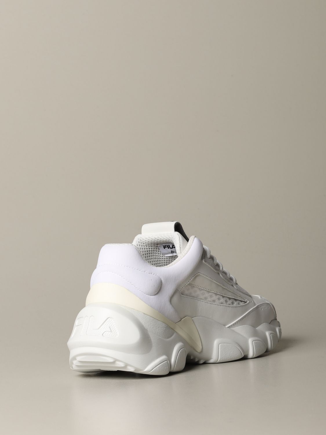 Sneakers Fila: Sneakers Fila in neoprene pelle e camoscio bianco 3