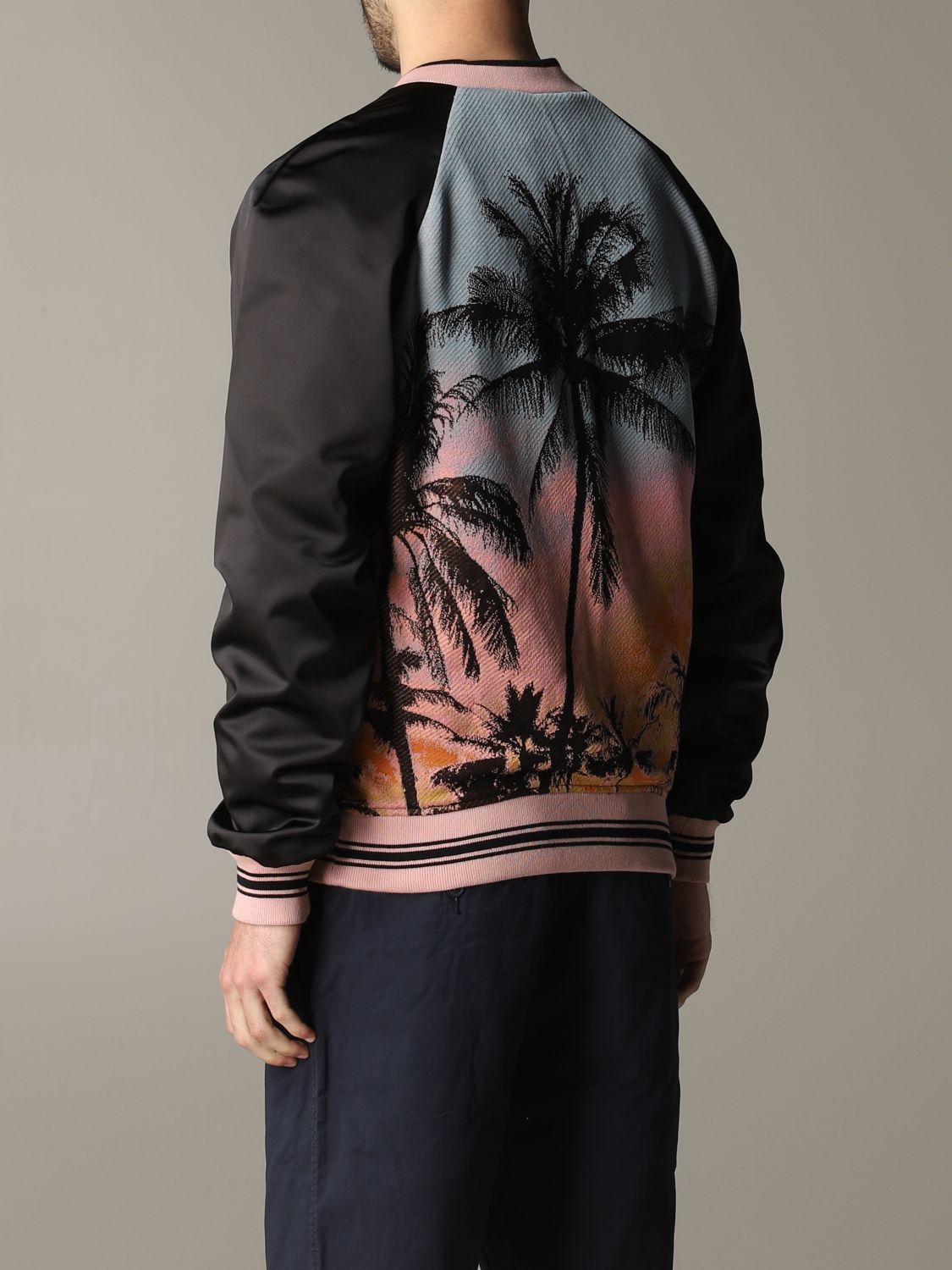 sunset print bomber zara