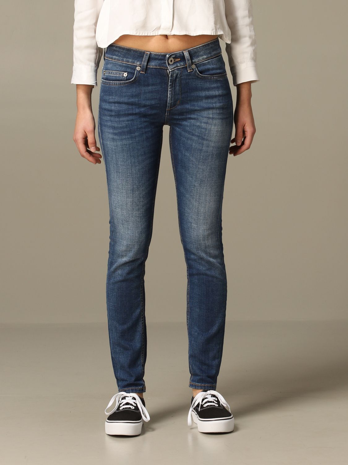 Sindssyge udpege Mikroprocessor Dondup Outlet: jeans for woman - Blue | Dondup jeans P692 DS0145AB4 online  on GIGLIO.COM