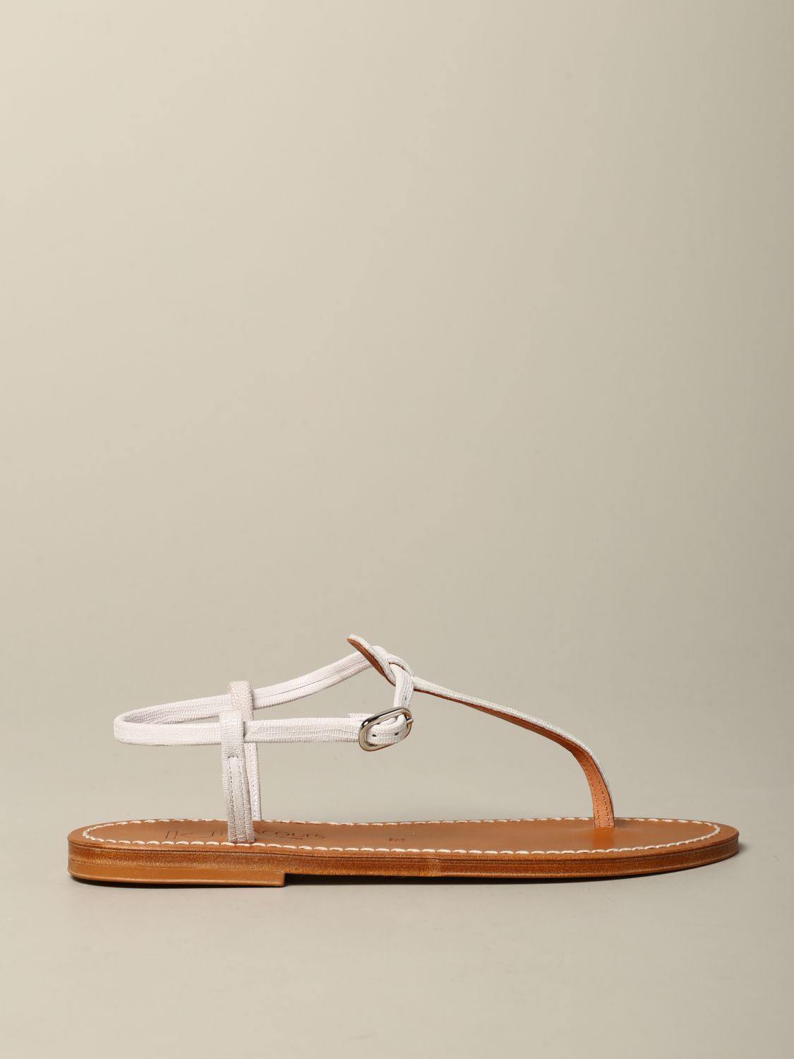 white flat thong sandals