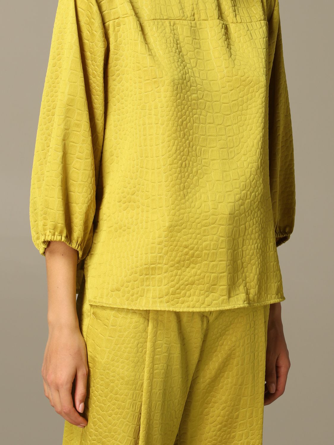 MANILA GRACE: Sweater women | Shirt Manila Grace Women Acid Green ...