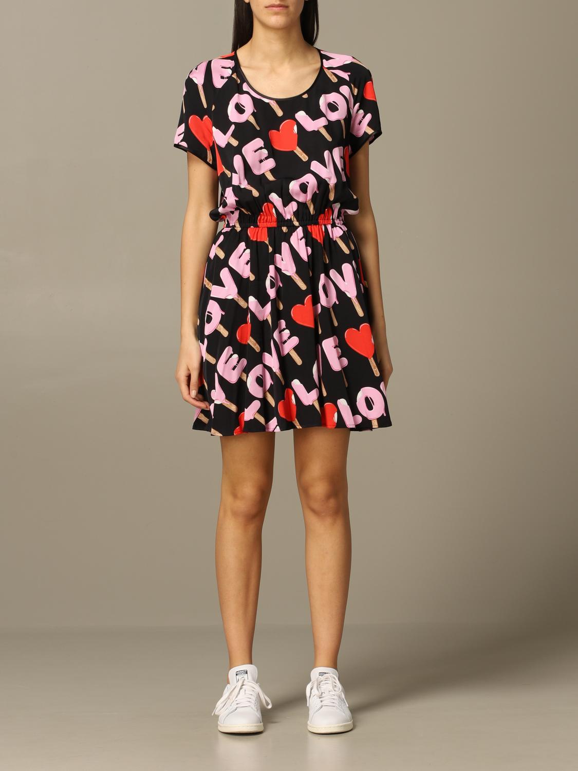 Love Moschino Outlet dress for women Cream Love Moschino dress