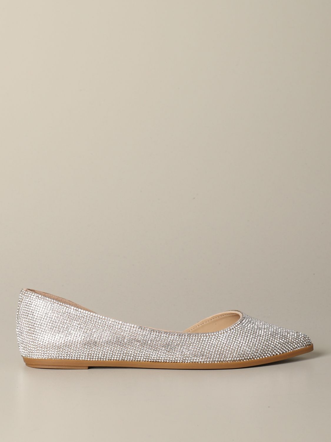 Steve Madden pointed toe ballet flat with micro rhinestones | Ballet ...