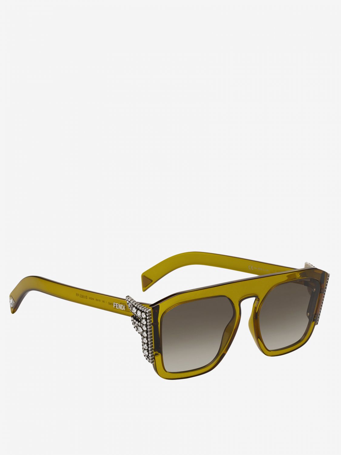 fendi yellow glasses