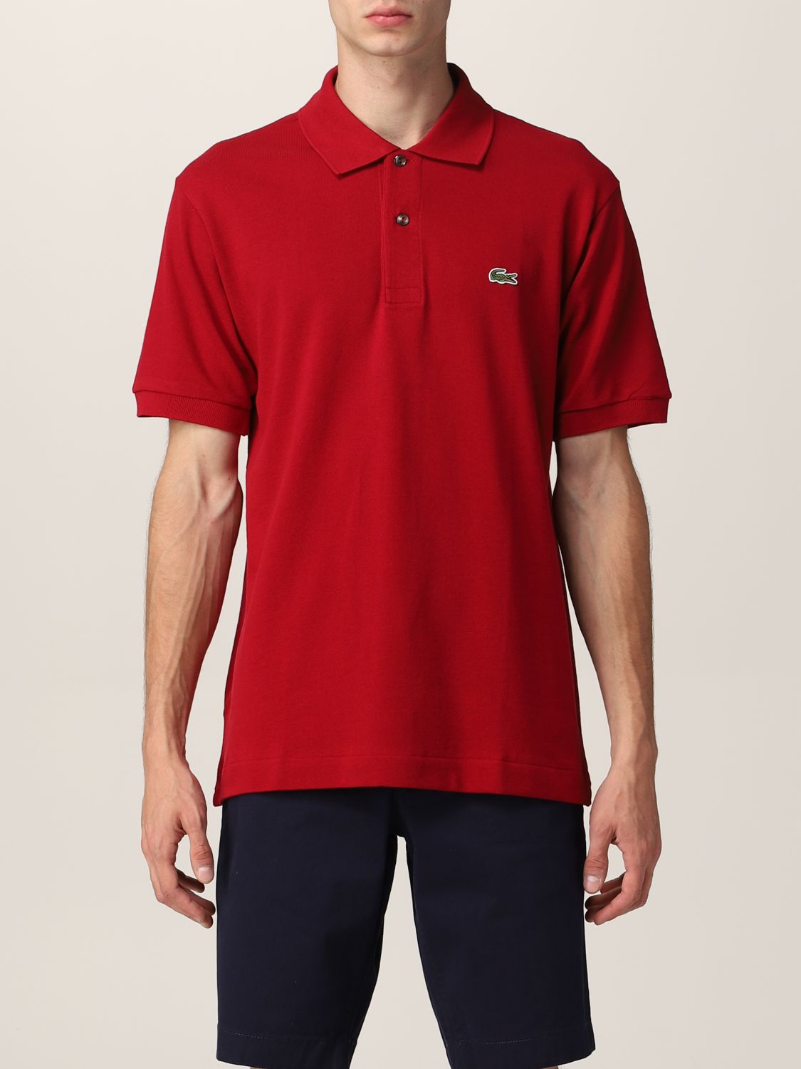 LACOSTE Tshirt men Burgundy TShirt Lacoste L1212