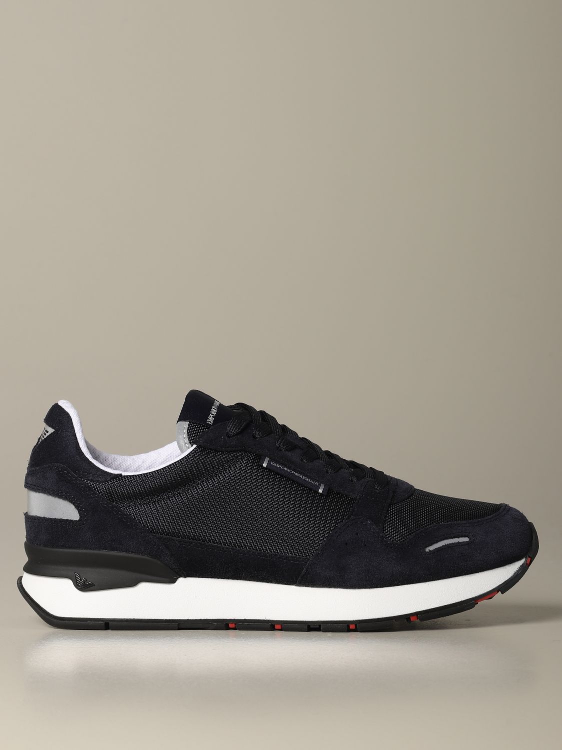 Emporio Armani Outlet: sneakers for man - Blue | Emporio Armani sneakers  X4X303 XM324 online on 