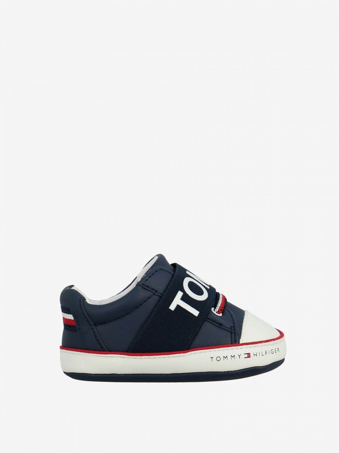 Hilfiger Outlet: shoes for baby - Blue | Tommy Hilfiger T0B430683 online on GIGLIO.COM
