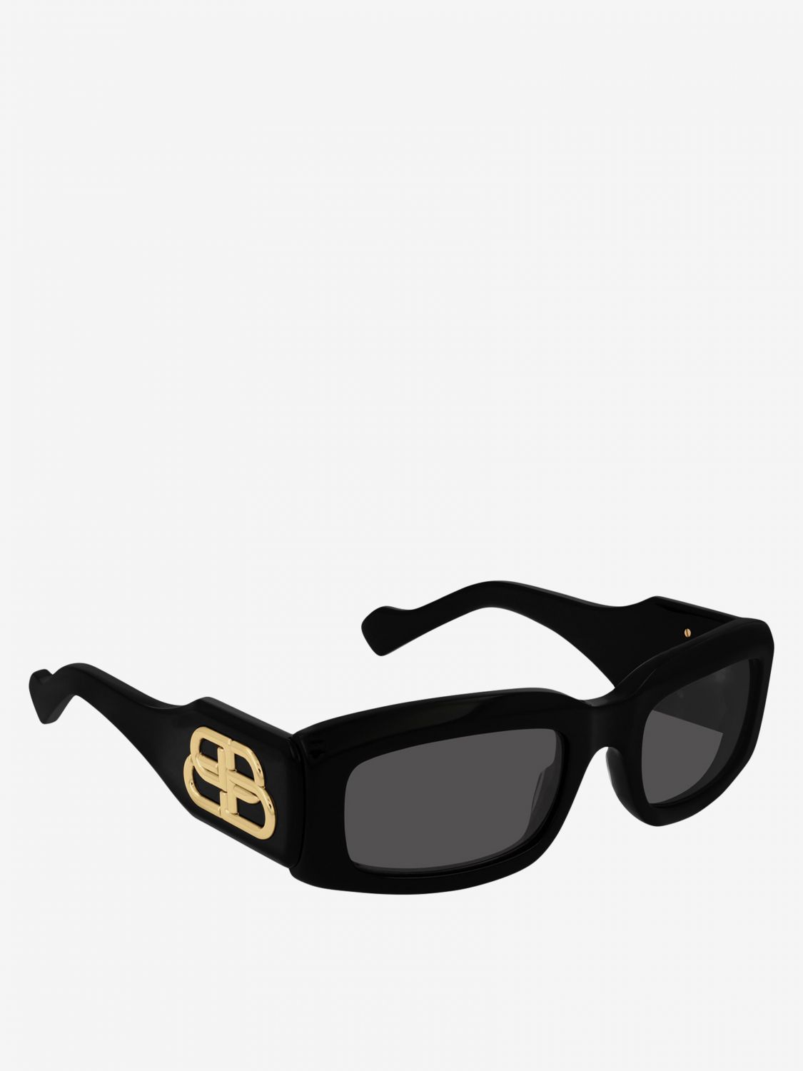 Balenciaga Cateye Femenine Black Sunglasses With Bb Folding in Brown  Lyst