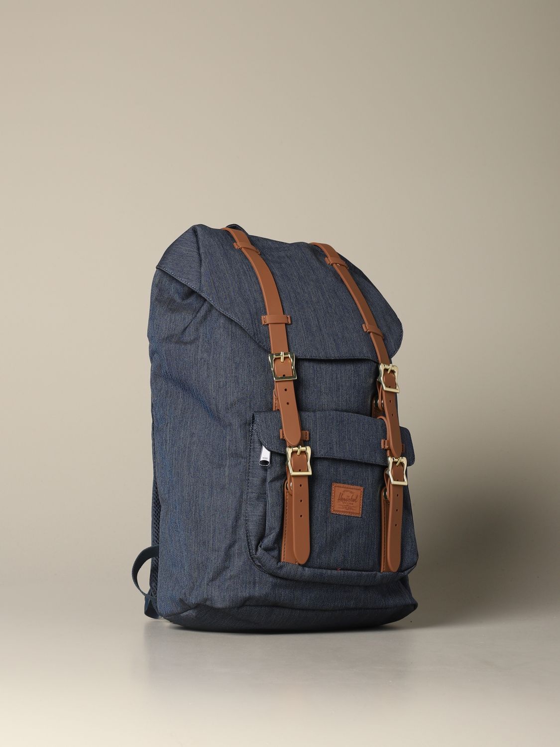 denim backpack men