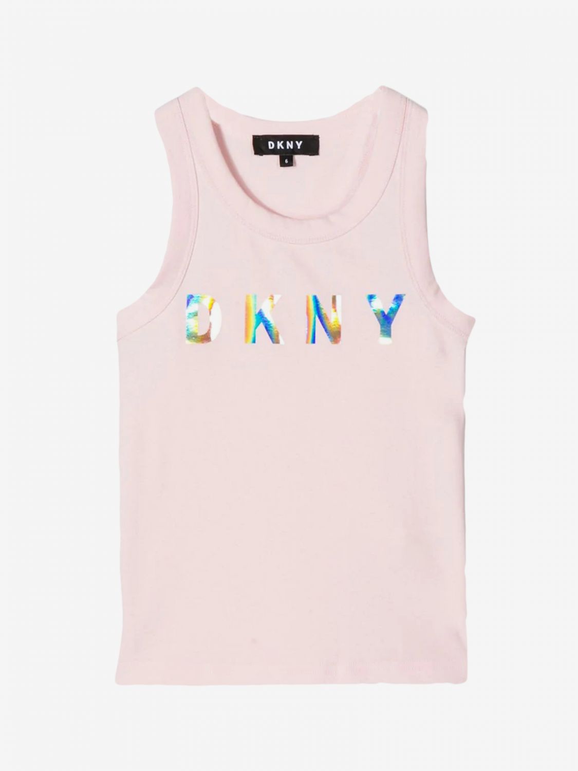 DKNY: vest for girl - Pink | Dkny vest D35Q48 online on GIGLIO.COM