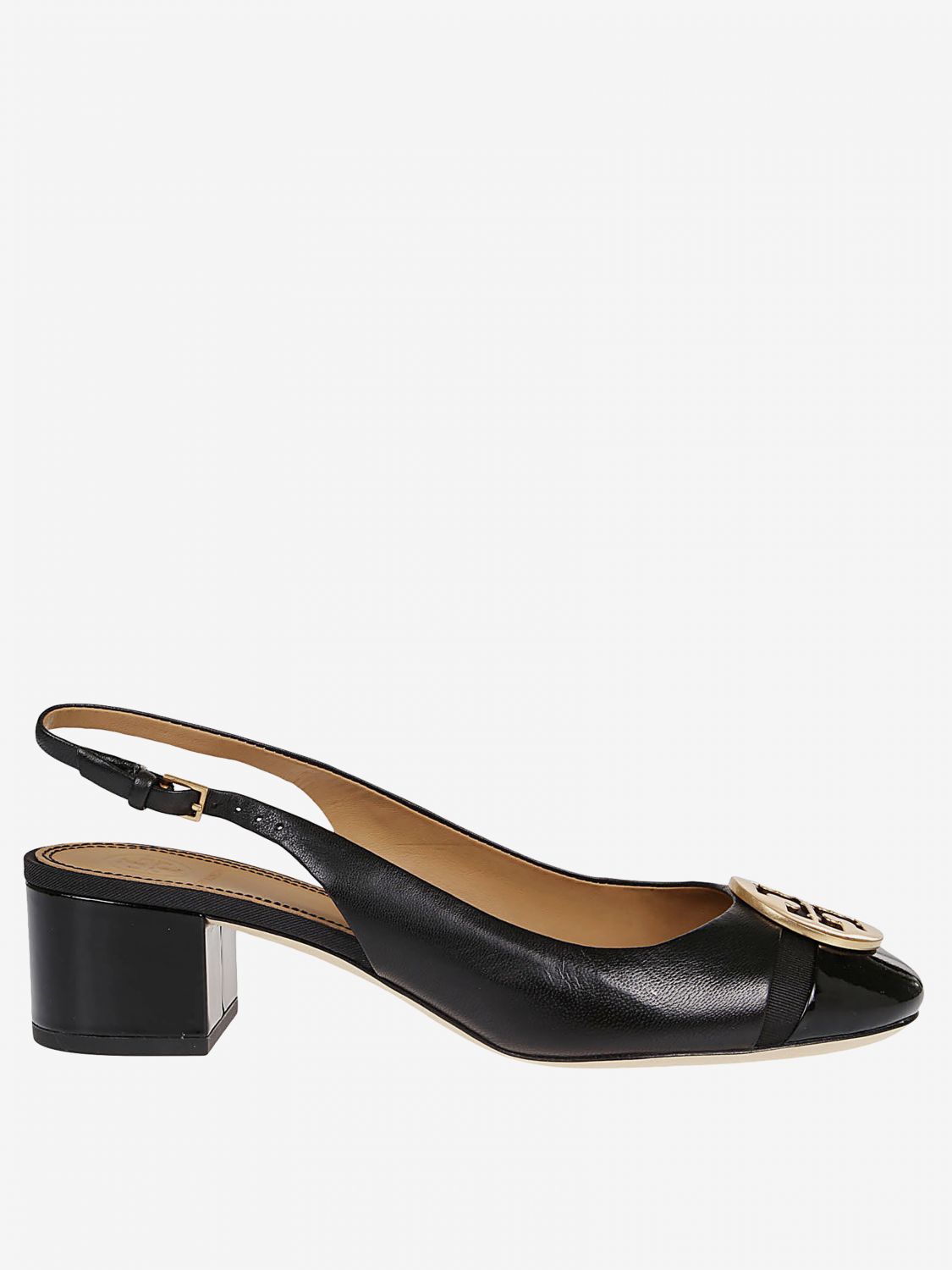 Tory Burch Outlet: high heel shoes for woman - Black | Tory Burch high heel  shoes 61752 online on 