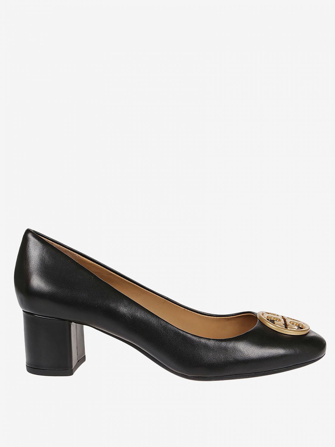 Amazon.com | Tory Burch Women's Black Leather Eleanor Ballet Flats Shoes  (us_Footwear_Size_System, Adult, Women, Numeric, Medium, Numeric_8) | Flats