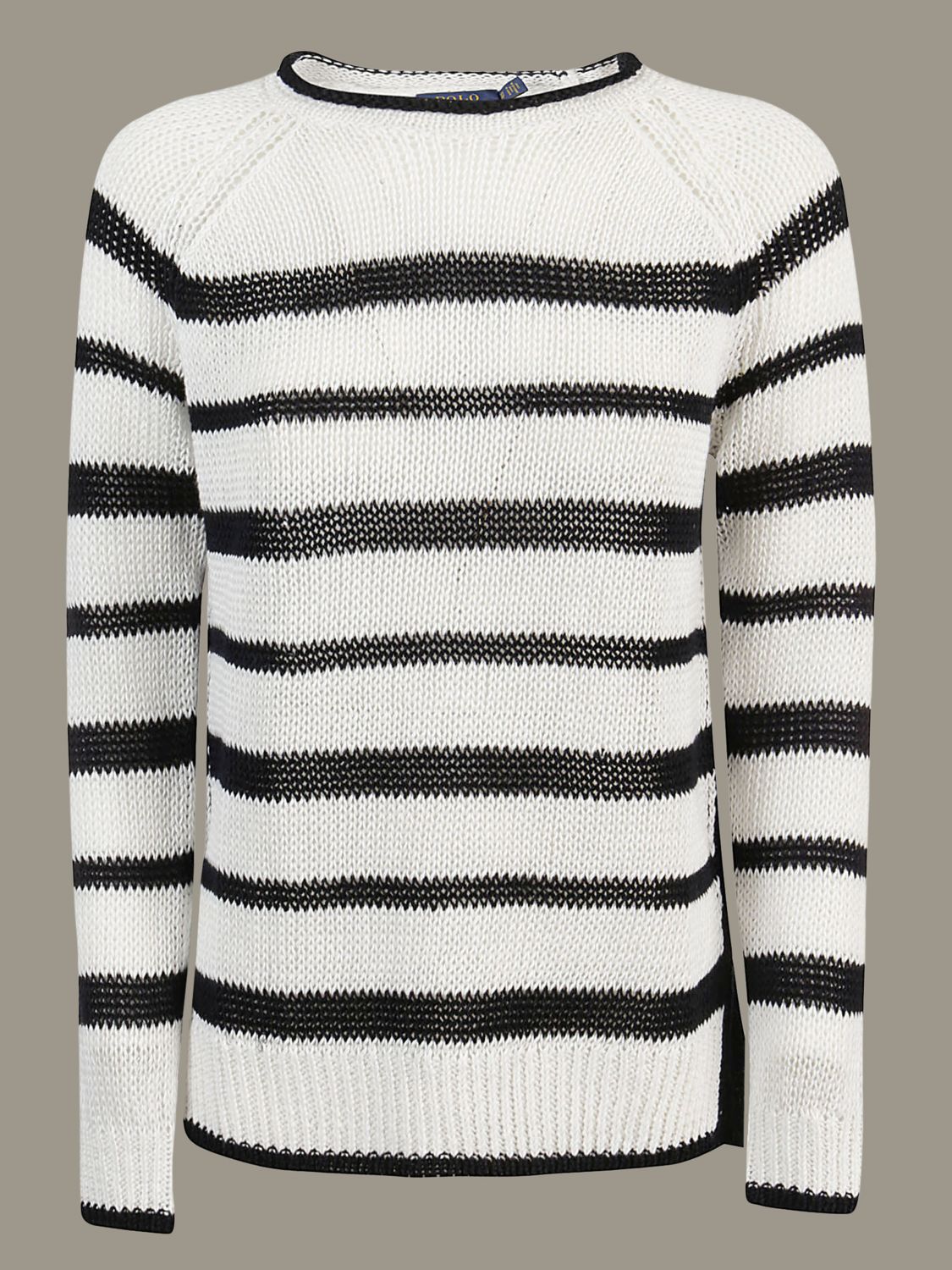 ralph lauren black and white sweater
