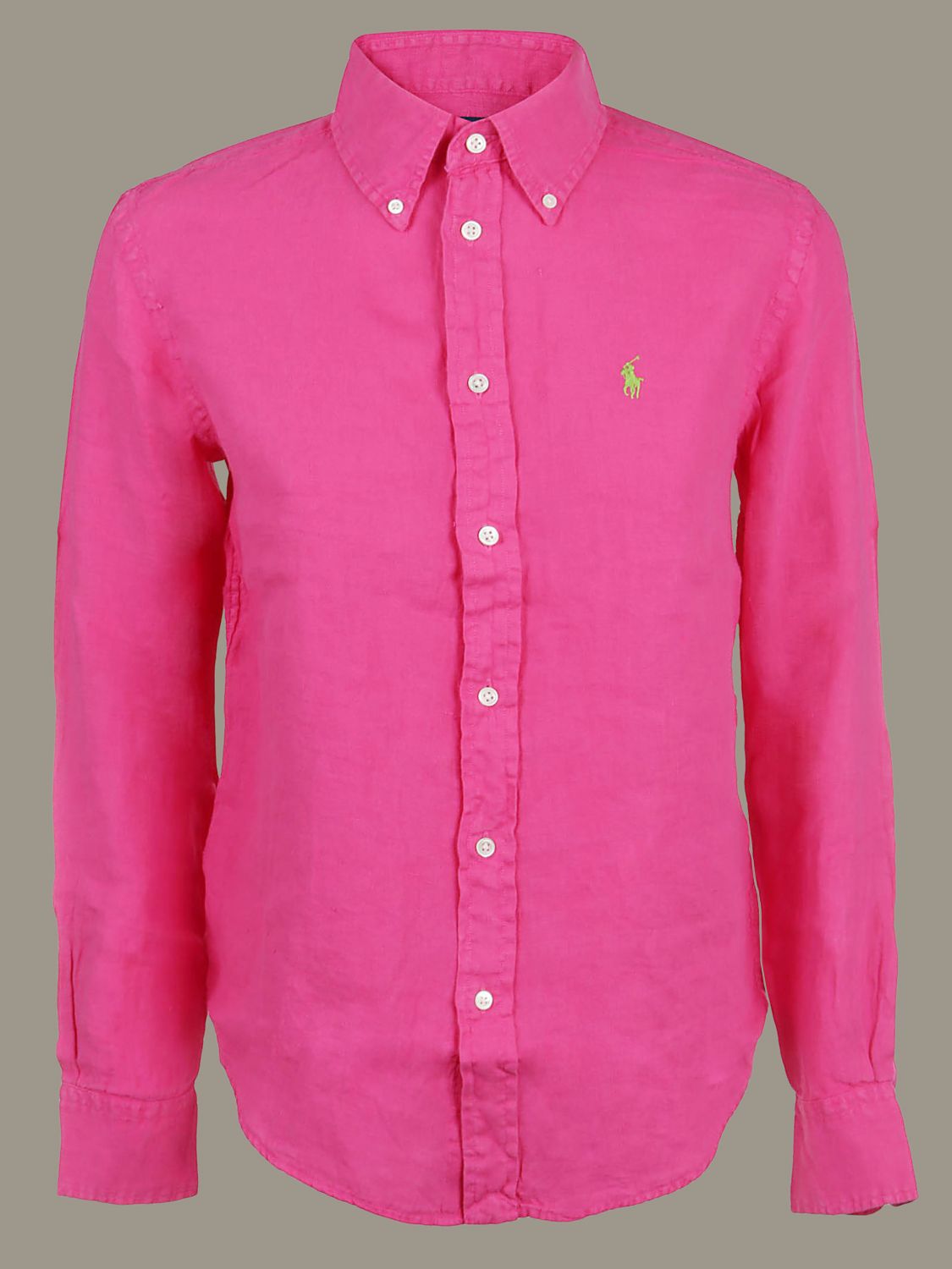 Polo Ralph Lauren Outlet: shirt with button-down collar - Pink | Polo Ralph  Lauren shirt 211780617 online on 