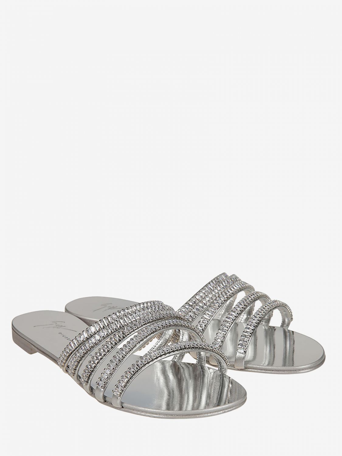 silver giuseppe shoes