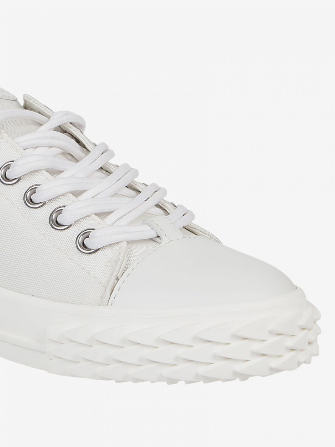 giuseppe zanotti black and white sneakers
