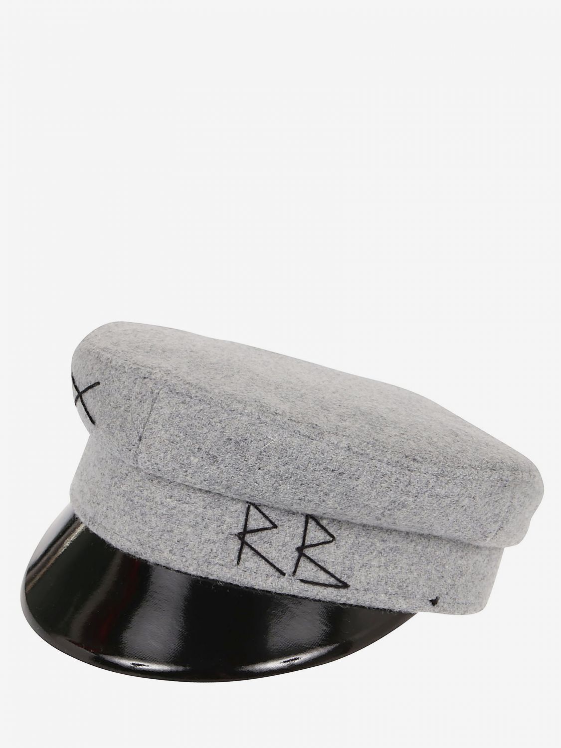 Ruslan Baginskiy Outlet: Cappello con logo - Grigio | Cappello Ruslan  Baginskiy KPC031W GIGLIO.COM