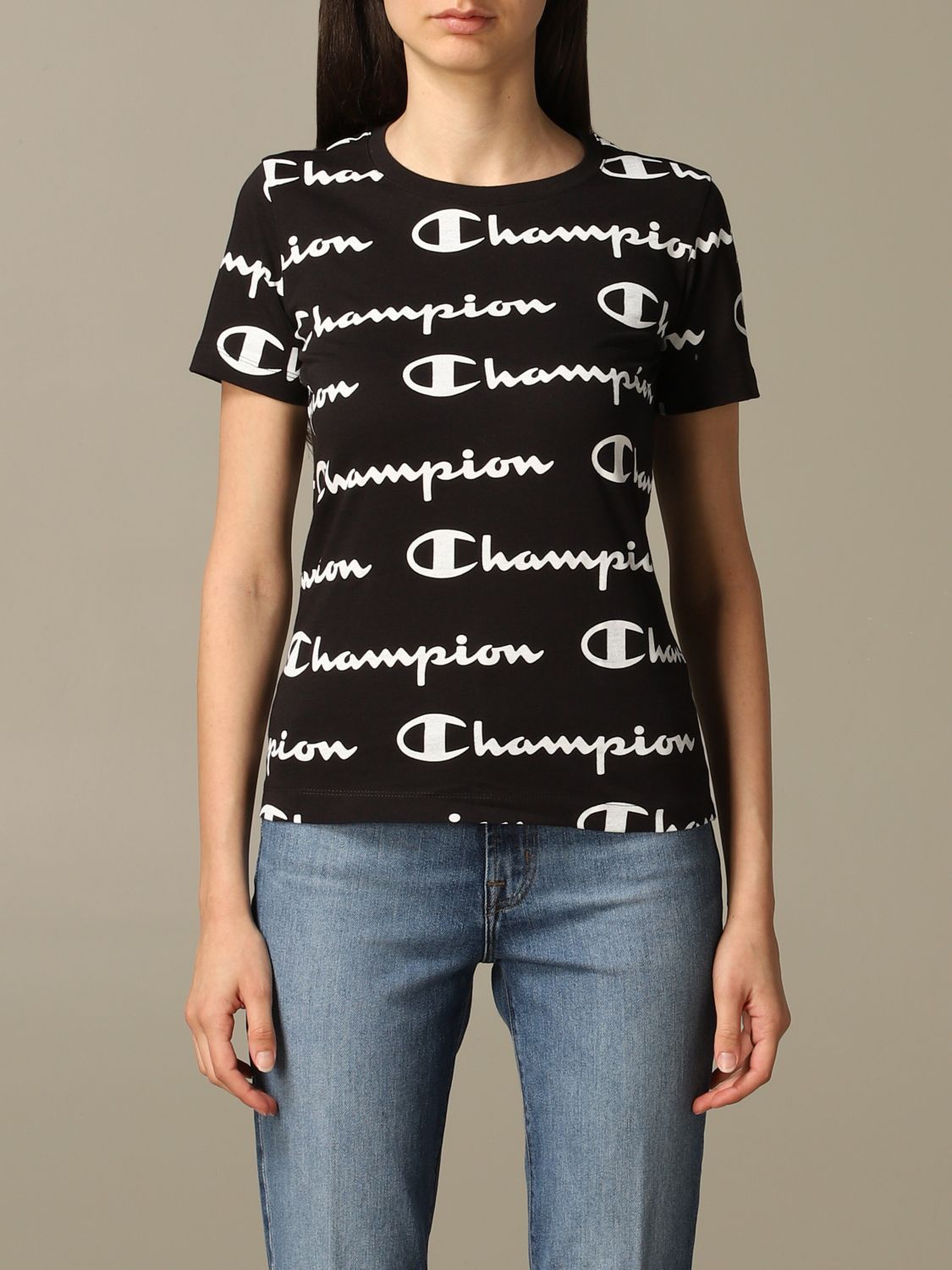 black champion t shirt women's