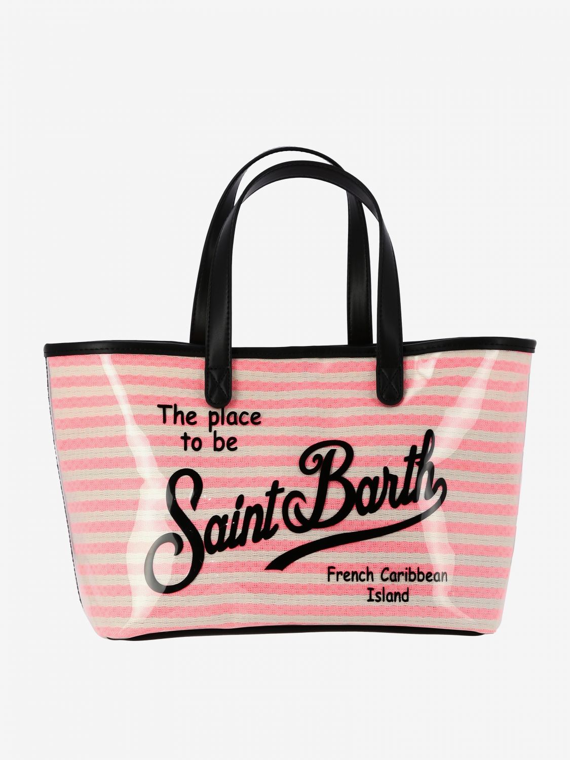 MC2 SAINT BARTH: Las Vegas striped bag with logo - Multicolor | Bag Mc2 ...