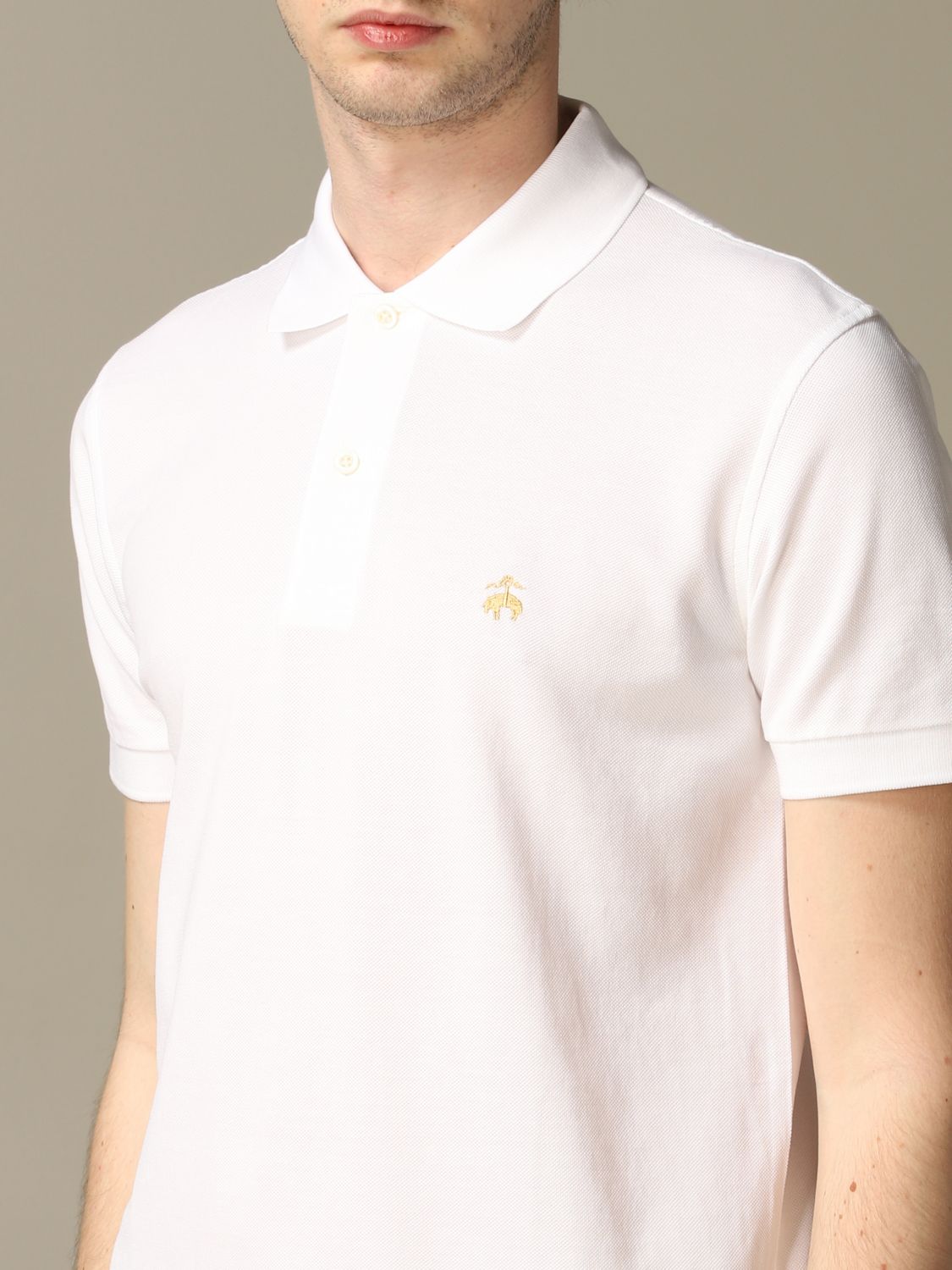 T-Shirt Brooks Brothers Homme Blanc 