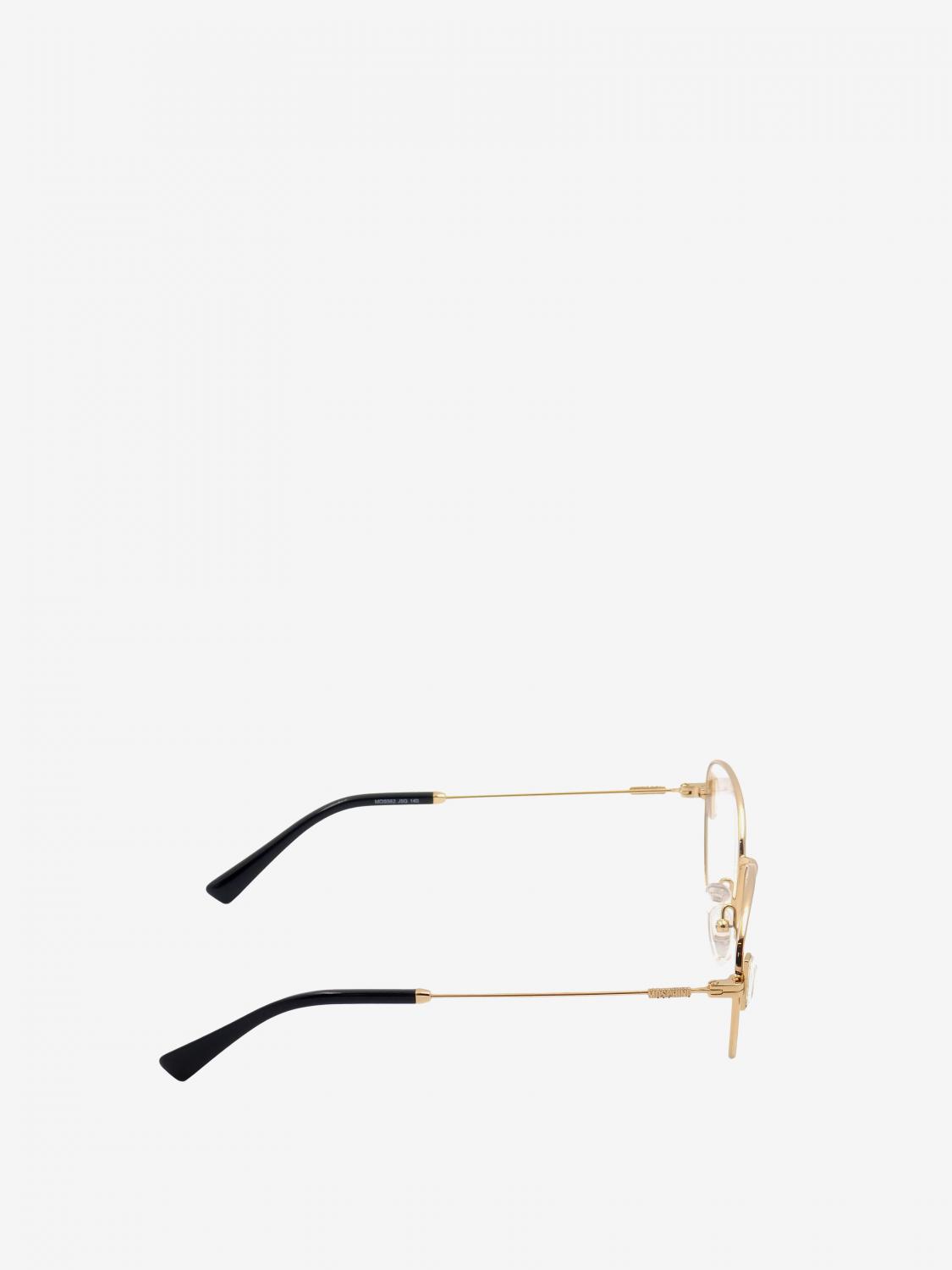 MOSCHINO: Occhiali da vista in metallo - Oro | Occhiali Moschino MOS562  GIGLIO.COM