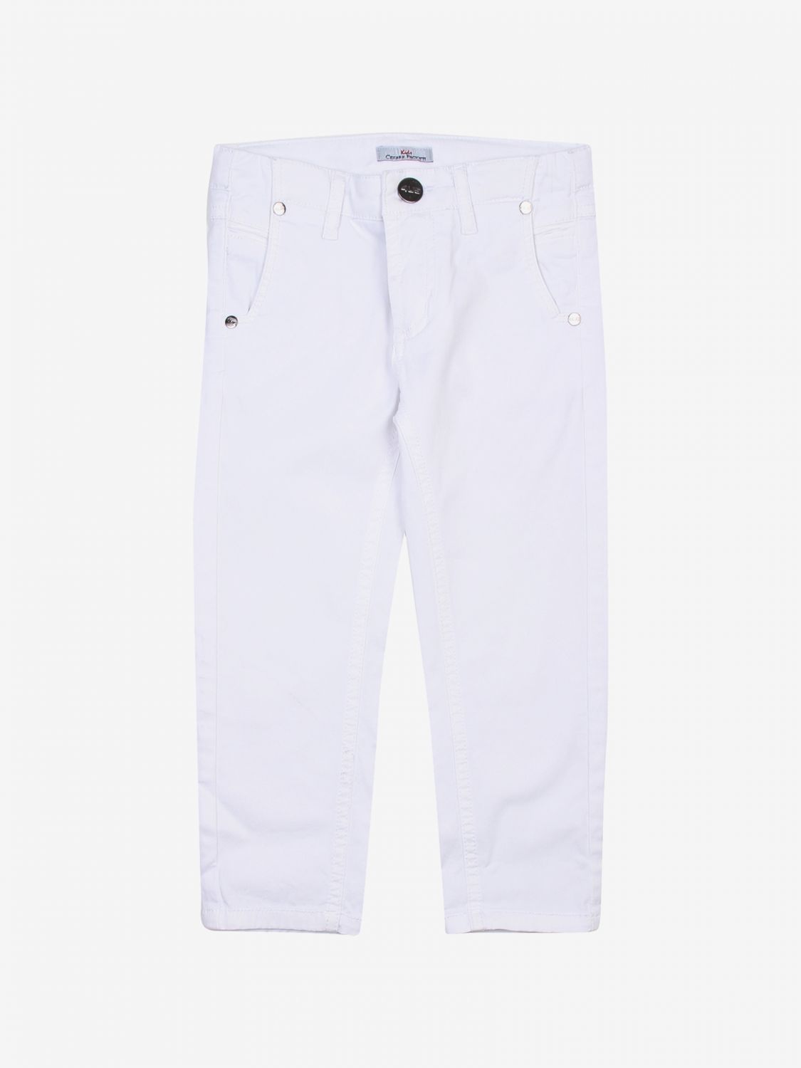 Paciotti Outlet: Pantalone bambino - Bianco | Pantalone Paciotti  ptp181801bp100 GIGLIO.COM