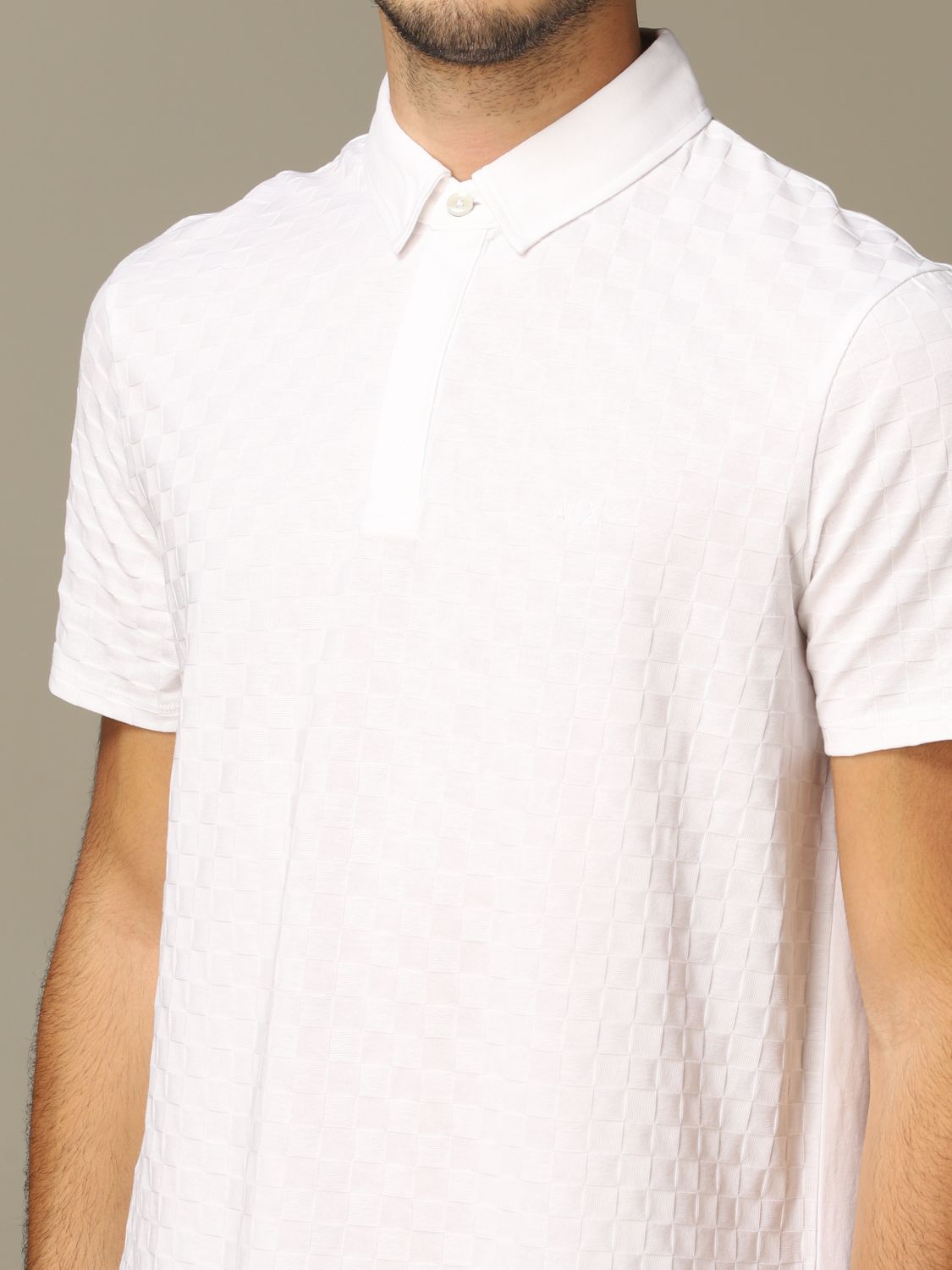 ARMANI EXCHANGE: Polo shirt men - White | Polo Shirt Armani Exchange ...