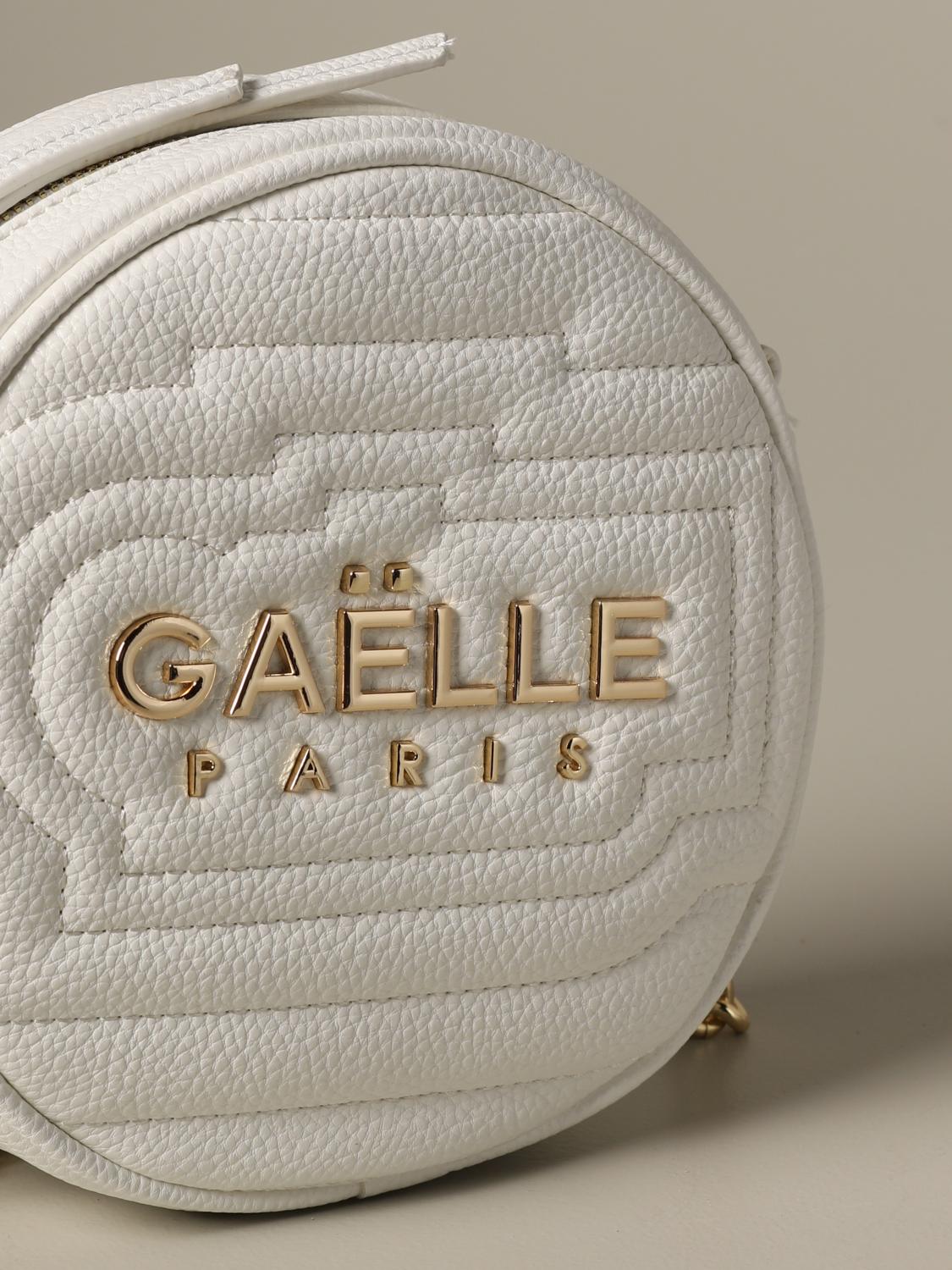 Gaelle Bonheur Outlet: Borsa a tracolla in pelle trapuntata con logo -  Bianco | Borse A Tracolla Gaelle Bonheur 1431 GIGLIO.COM
