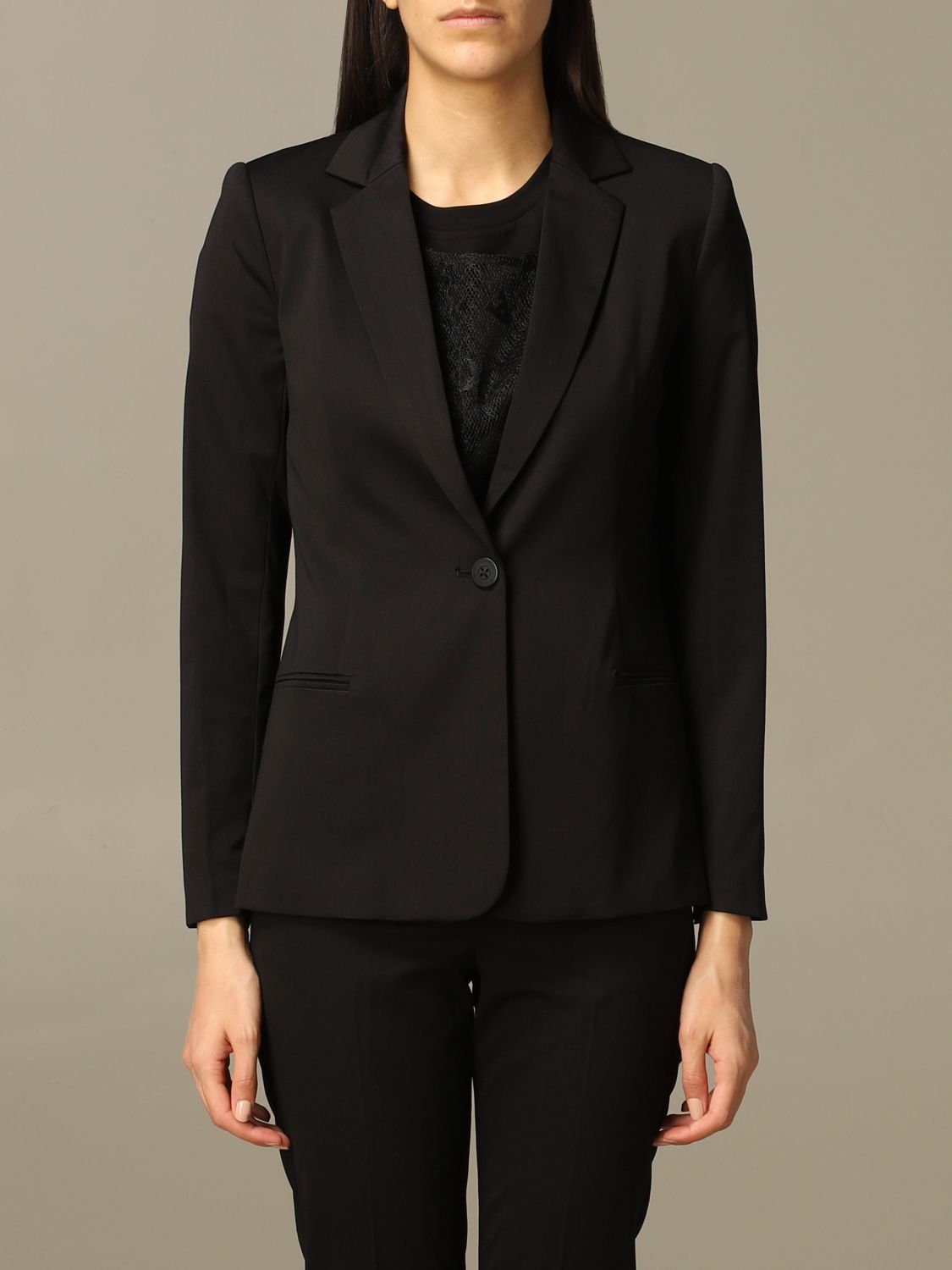 armani exchange women's black jacket