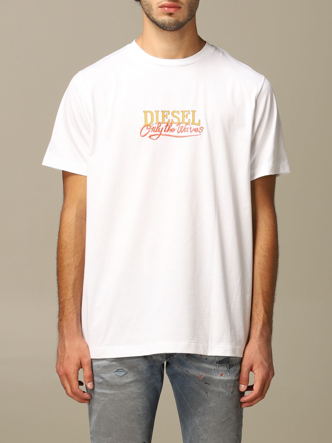diesel only the waves t shirt