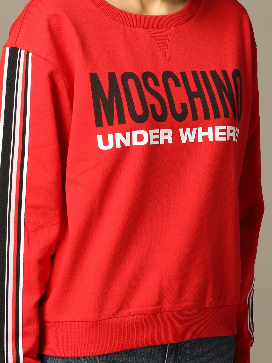 moschino red sweatshirt