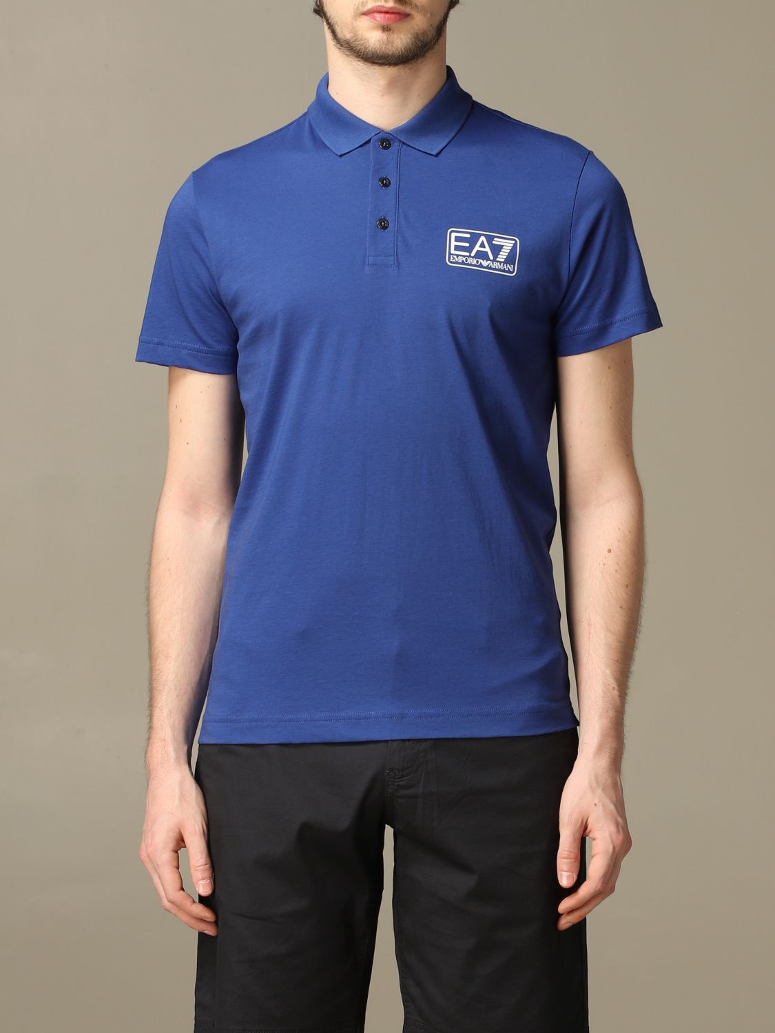 EA7：ポロシャツ メンズ - アジュール | GIGLIO.COMオンラインのEa7 ポロシャツ 8NPF12 PJNQZ