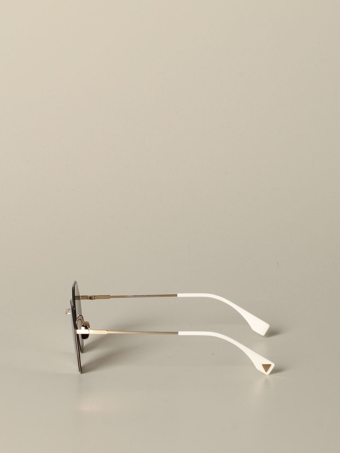 Fendi Outlet: Occhiali da sole in metallo - Oro | Occhiali Fendi FF 0292/S  GIGLIO.COM