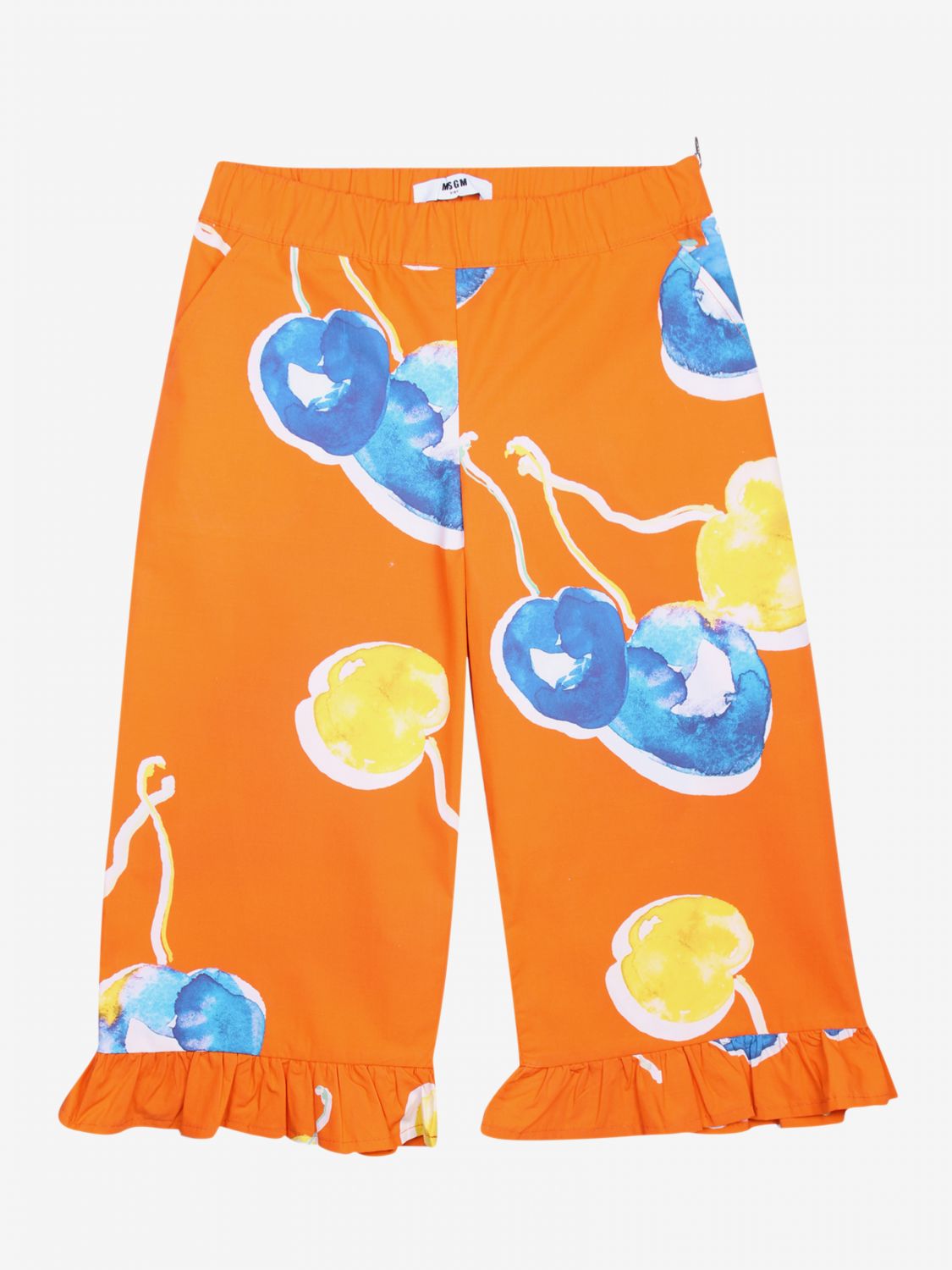 Msgm Kids Outlet Pants kids Pants Msgm Kids Kids Orange Pants Msgm