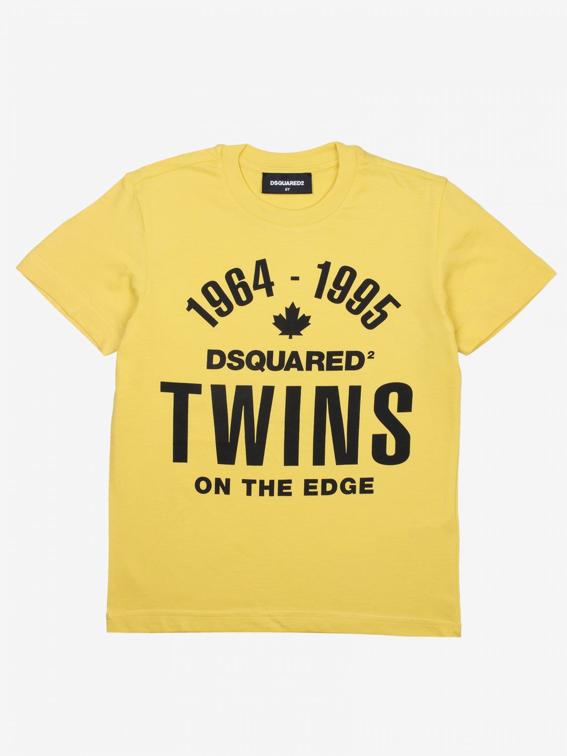 tee shirt dsquared2 jaune