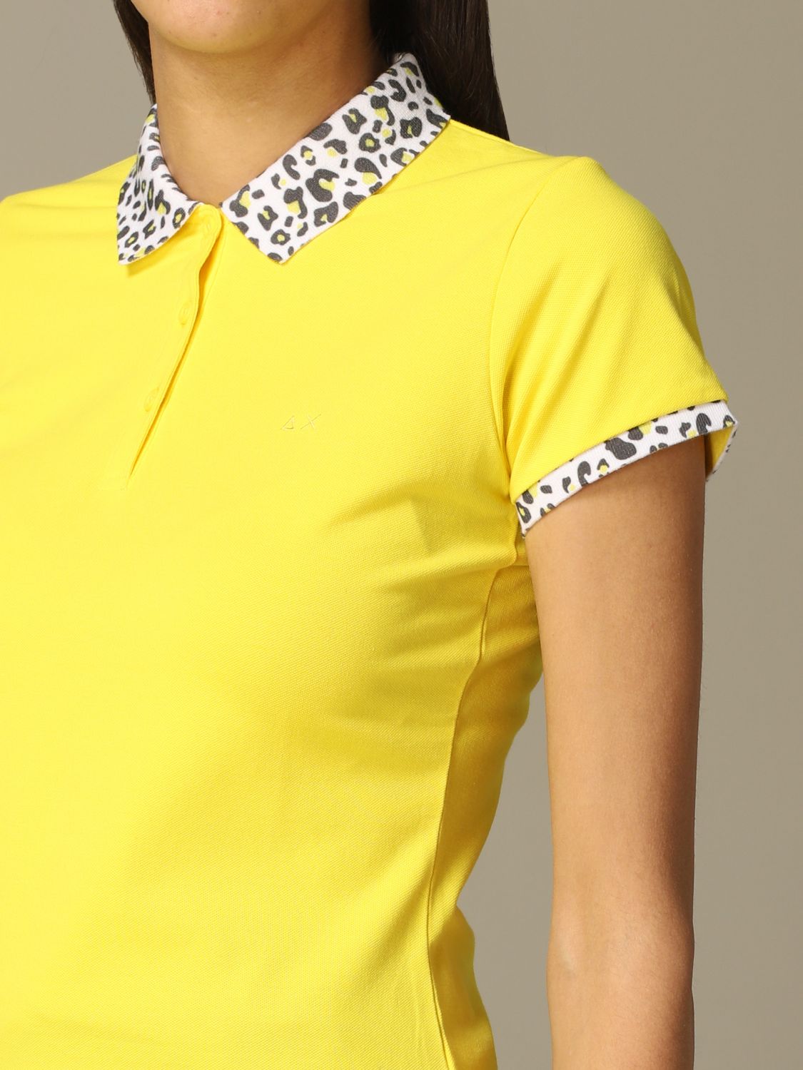 Sun 68 Outlet: polo shirt for woman - Yellow | Sun 68 polo shirt A40208  online on GIGLIO.COM