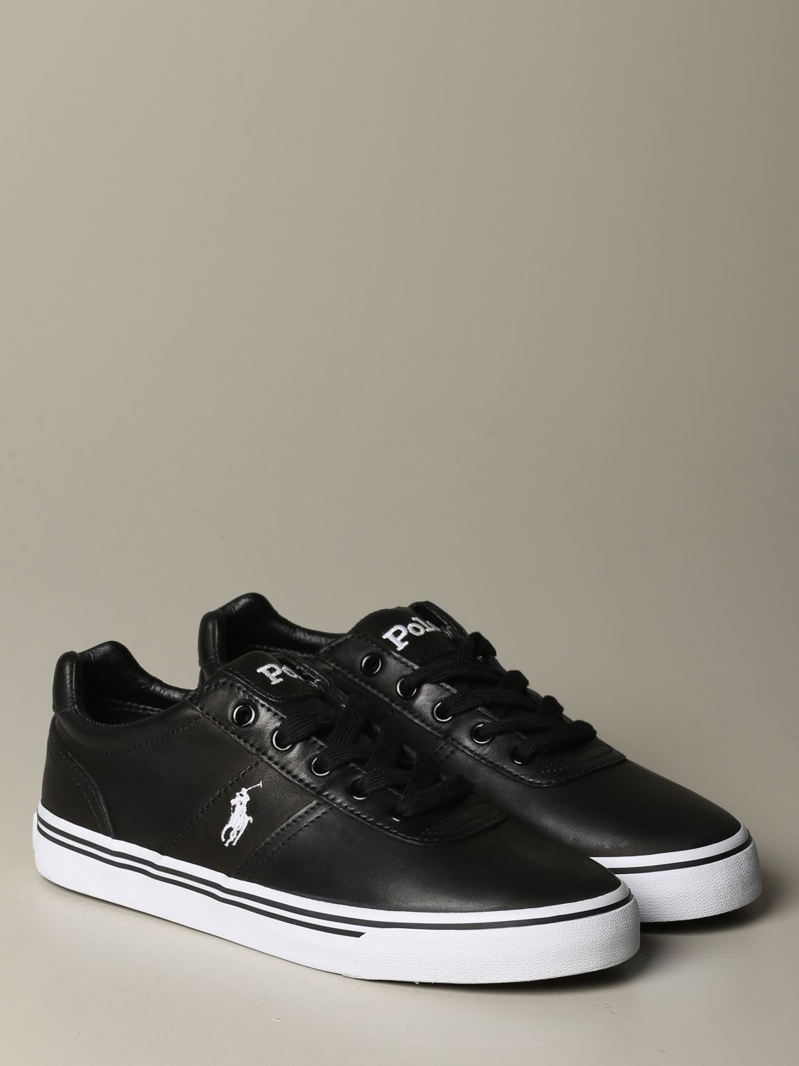 black polo trainers