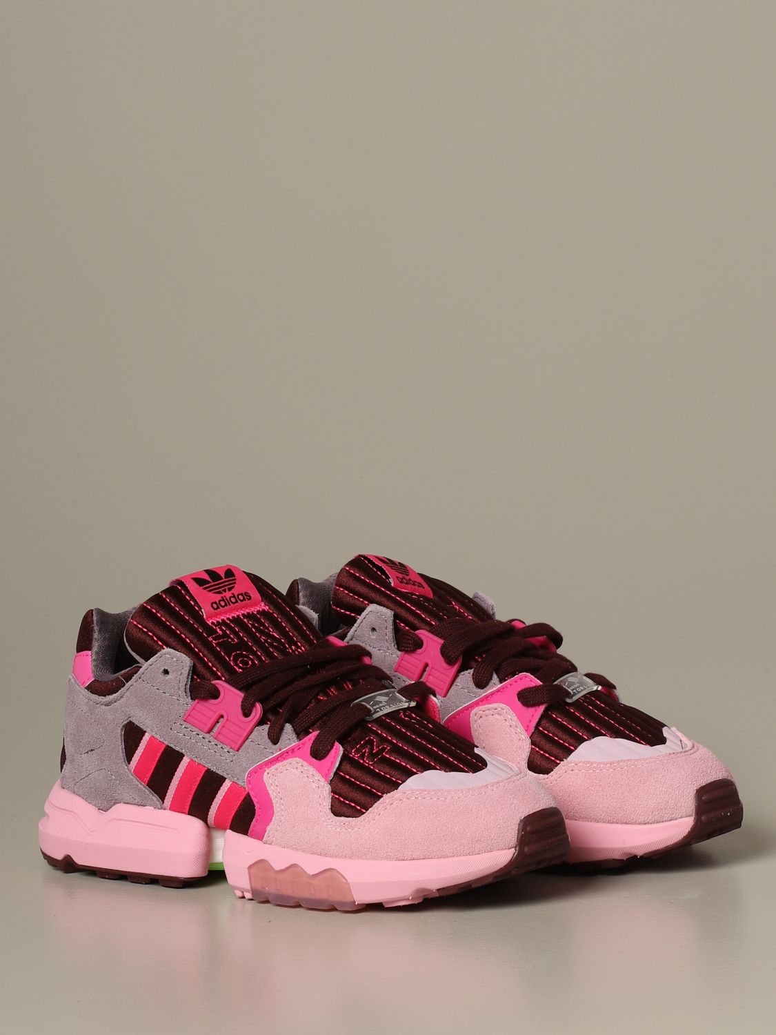 Adidas Originals Outlet: Sneakers in camoscio pelle e raso - Rosa |  Sneakers Adidas Originals EF4372 GIGLIO.COM