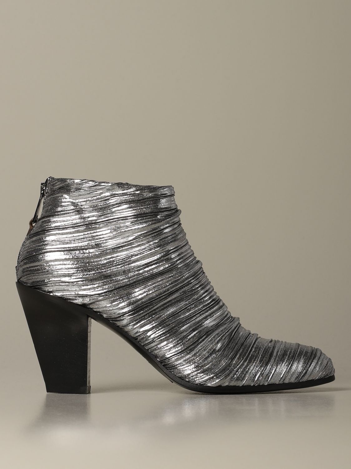 silver boots women