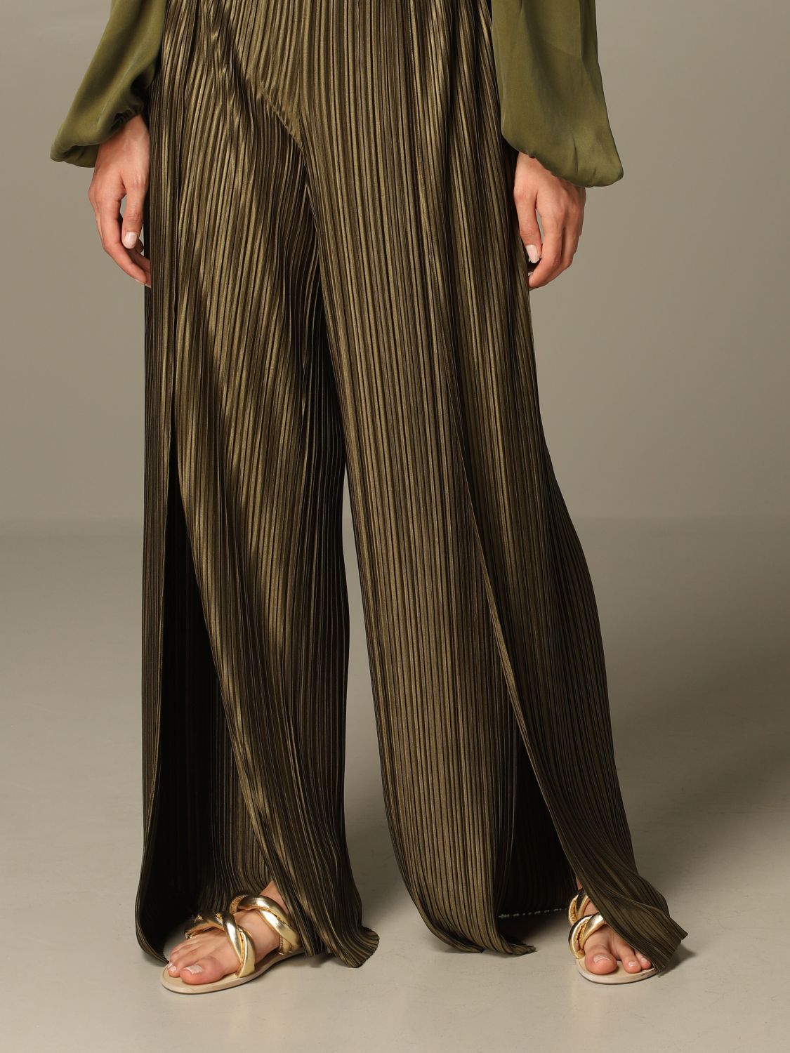 alice and olivia green pants