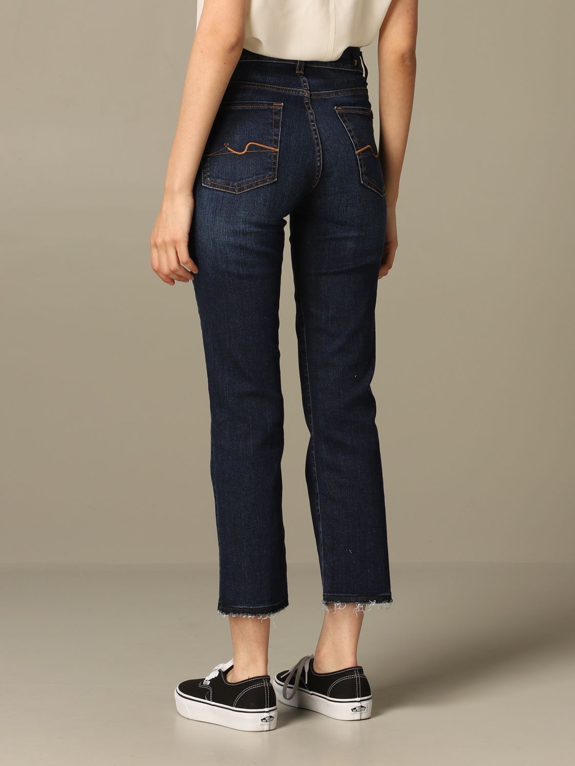 seven cropped jeans