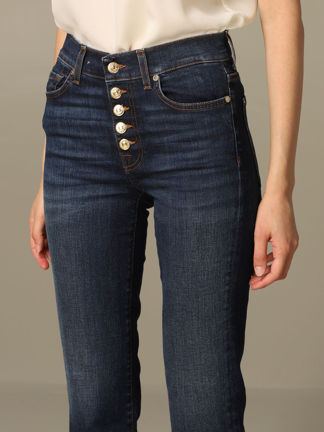 seven cropped jeans