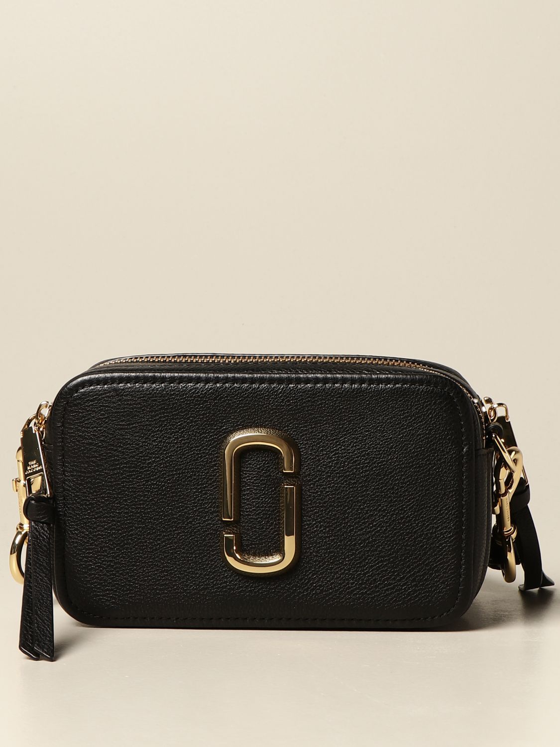 Snapshot leather clutch bag Marc Jacobs Black in Leather - 35720152