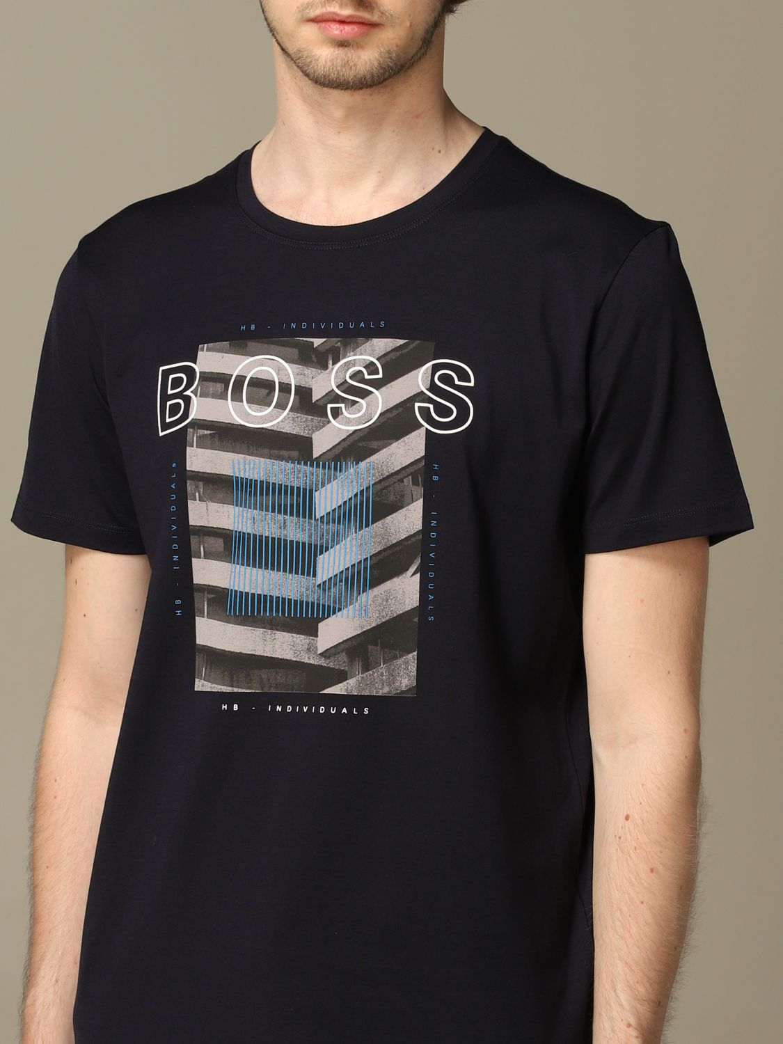 blue boss t shirt