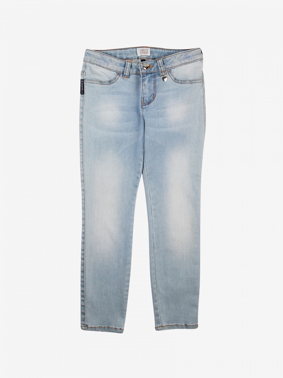 Emporio Armani Outlet: jeans in used denim | Pants Emporio Armani Kids  Denim | Pants Emporio Armani 3y3j32 3dafz GIGLIO.COM